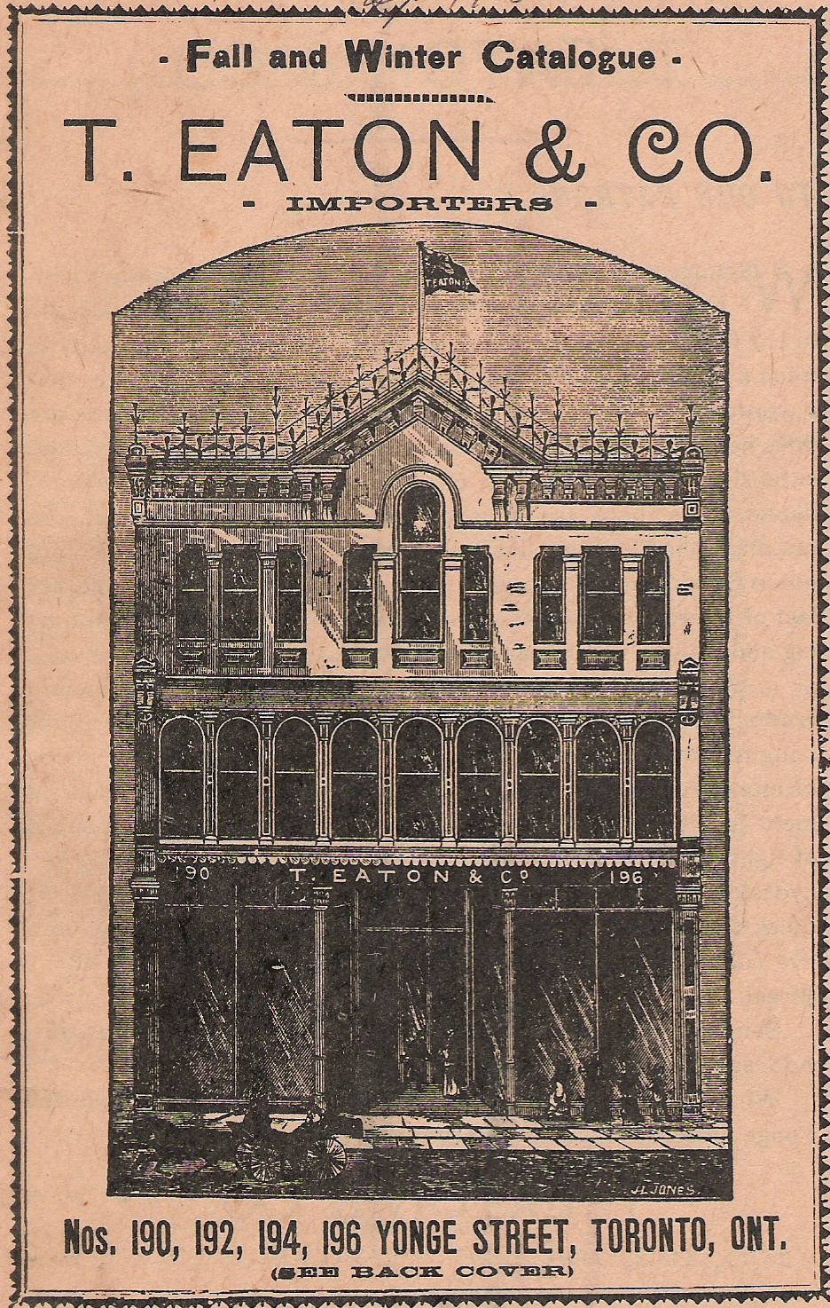 A cover of an Eaton's catalog