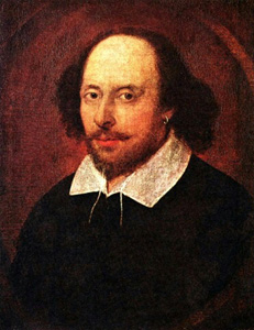 A portrait of William Shakespeare