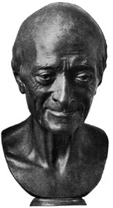 A bust of Voltaire