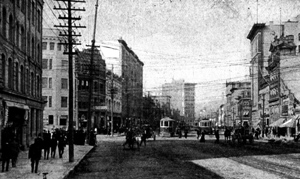 An old photo of a Winnipeg street